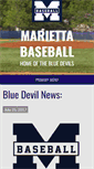 Mobile Screenshot of mariettabaseball.com