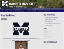 Tablet Screenshot of mariettabaseball.com